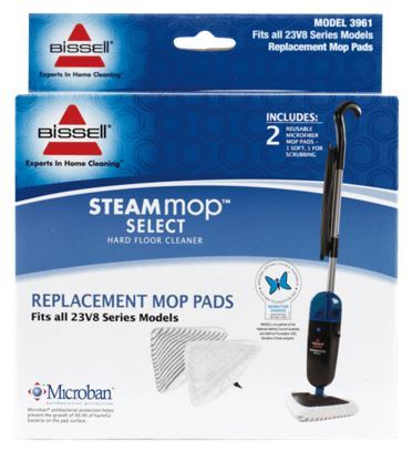 Bissell steam mop select replacement pads 3961