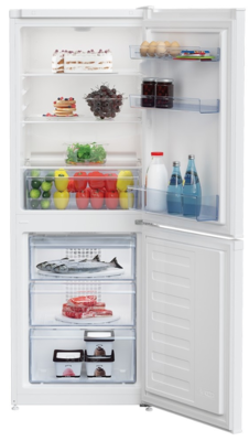 Beko 229 l white bottom mount fridge freezer bbm229w 3