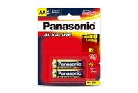 Panasonic Alkaline AA Batteries  2pk
