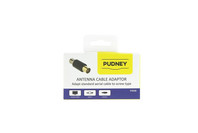Pudney P3506 Coaxial Plug to F Socket Adapter