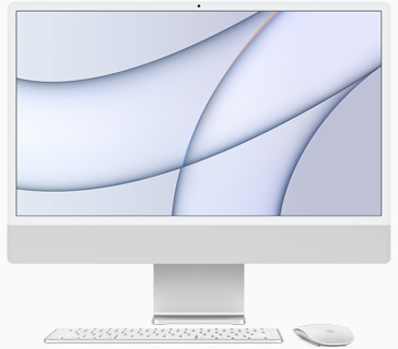 Apple 24" iMac With Retina Display M1 Chip 8 Core Cpu 8 Core Gpu 512GB Silver