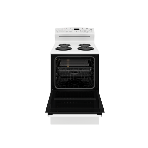 Wle625wc   westinghouse 60cm electric freestanding cooker white with 4 zone coil cooktop %282%29