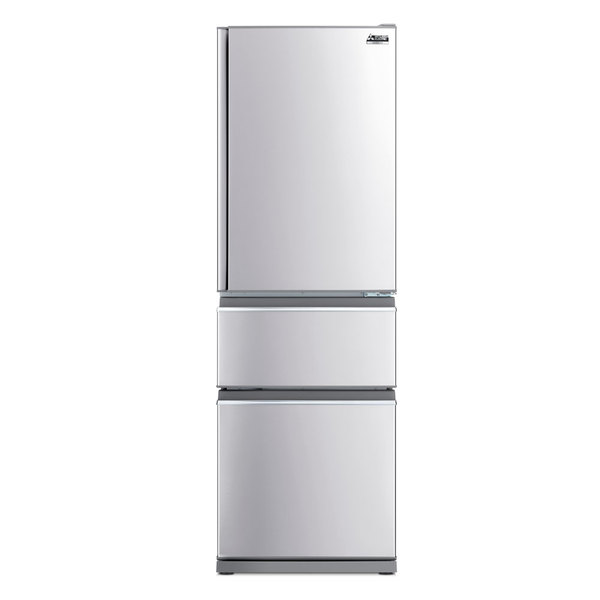 Mr cx363erl st a   mitsubishi classic cx stainless steel multi drawer fridge 363l