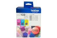 Brother LC133CL3PK Cyan, Magenta and Yellow Ink Cartridges Multipack