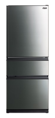 Mr cx450er bst a   mitsubishi 405l large capacity cx black stainless steel multi drawer fridge
