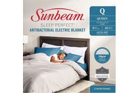 Sunbeam Sleep Perfect Antibacterial Electric Blanket Queen