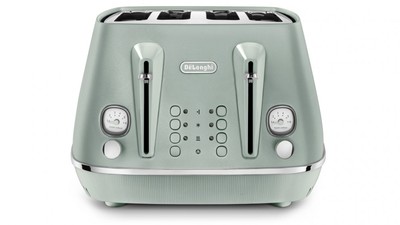 Ctin4003gr   delonghi distinta perla 4 slice toaster   mint %281%29