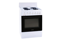 Parmco 600mm Freestanding Stove With Solid Plate Cooktop White