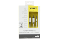 Pudney 3.5mm Stereo Plug To 2 RCA Plugs - 1 Metre