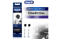 Oral-B Charcoal Toothbrush Head 2 Pack Black