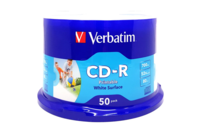 Verbatim CD-R 700MB 52X with Branded Surface - 50pk
