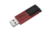 Netac U182 USB3 Flash Drive 128GB UFD Retractable Red/Black