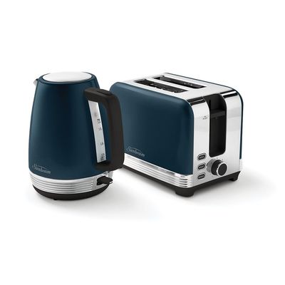 Pum3510bl   sunbeam the chic collection toaster   kettle set blue