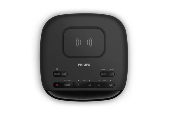 Tar7705   philips clock radio with wireless qi charger %282%29