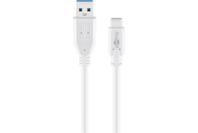 Goobay USB-C to USB-A Cable 1m White
