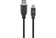 Goobay USB-C to USB A 3.0 Cable Black  3.0m