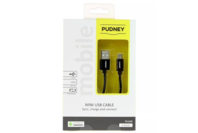 Pudney USB A To Mini USB 1 Metre Black