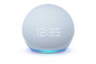 Amazon Echo Dot (5th Gen) With Clock - Glacier White