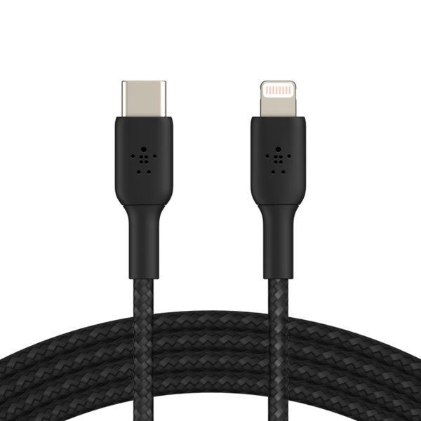 Caa004bt2mbk   belkin boost charge braided usb c to lightning cable 2m black %281%29