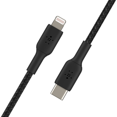 Caa004bt2mbk   belkin boost charge braided usb c to lightning cable 2m black %282%29