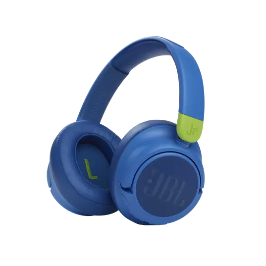 Jbljr460ncblu   jbl jr 460nc wireless over ear noise cancelling kids headphones blue %281%29