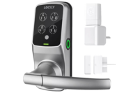 Lockly Satin Nickel Secure Pro Smart Lock Latch with WIFI-Link and Fingerprint