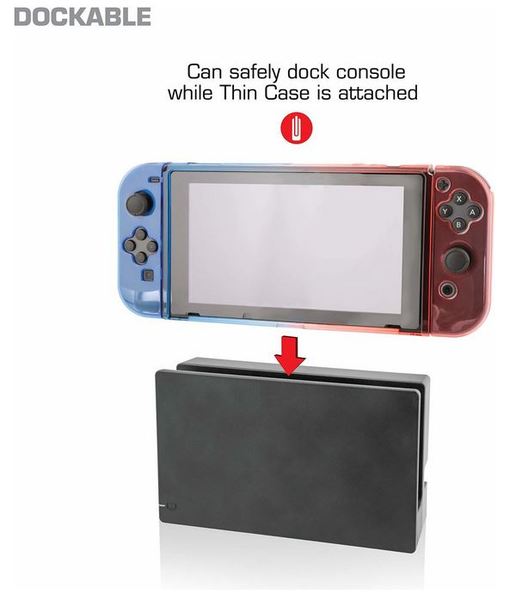 Nyko switch thin case neon %28red blue%29 10