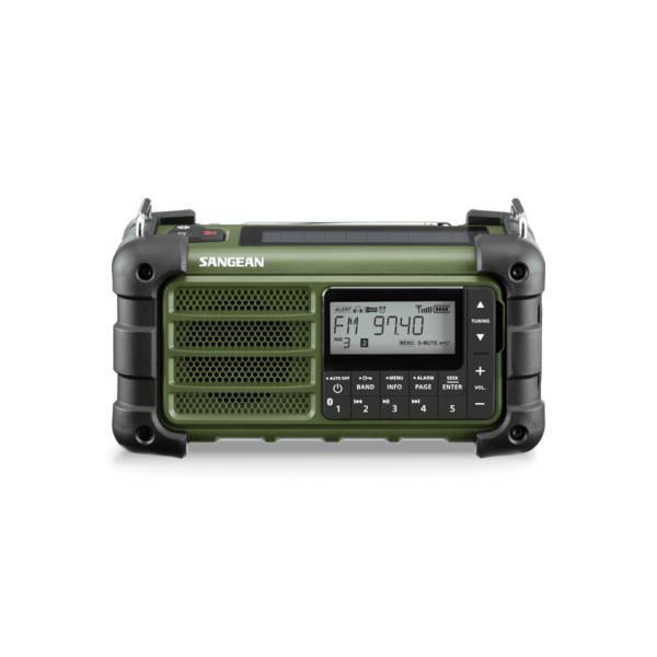 Mmr 99fg   sangean am  fm rds  bluetooth  aux  multi powered digital tuning radio   forest green %281%29