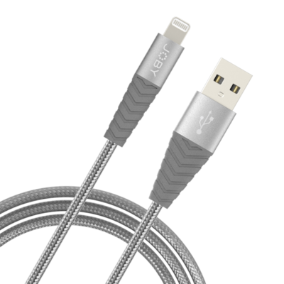 Jb01813   joby charge and sync lightning cable 3.0m space grey %283%29