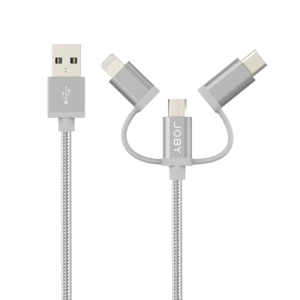 Jb01818   joby charge and sync cable 3 in 1   1.2m space grey %282%29