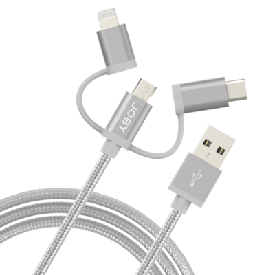 Jb01818   joby charge and sync cable 3 in 1   1.2m space grey %284%29