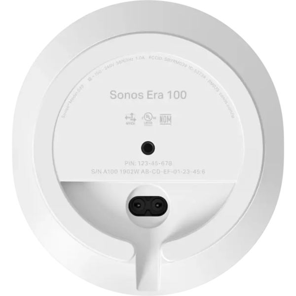 E10g1au1   sonos era 100 smart speaker white %287%29