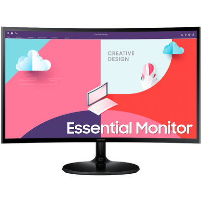 Samsung 24   27 inch s36c essential curved 1920x1080 fhd monitor s3 1