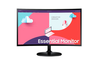 Samsung 24" S36C Essential Curved 1920x1080 FHD Monitor S3 | 1800R Curvature | 75Hz (LS24C360EAEXXY)