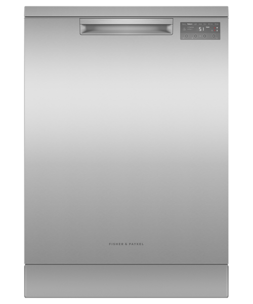 Dw60fc2x2   fisher   paykel series 5 freestanding sanitising dishwasher with auto door open dry stainless steel %281%29
