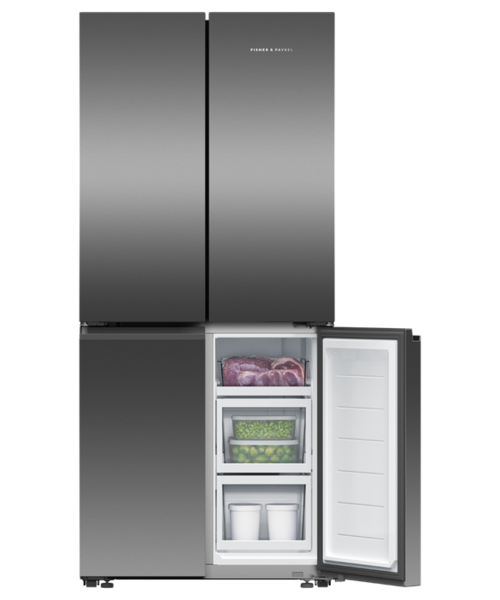 Rf500qnb1   fisher   paykel quad door fridge freezer 498l black stainless steel %282%29