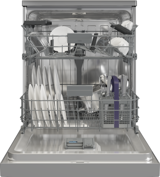 Bdfb1420x   beko 14 place setting freestanding dishwasher platinum steel %282%29