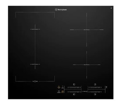 Westinghouse 60cm 4 zone induction cooktop with boilprotect