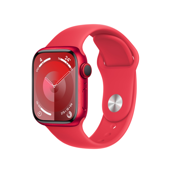 Apple watch series 9 lte 41mm productred aluminium productred sport band pdp image position 1  anz