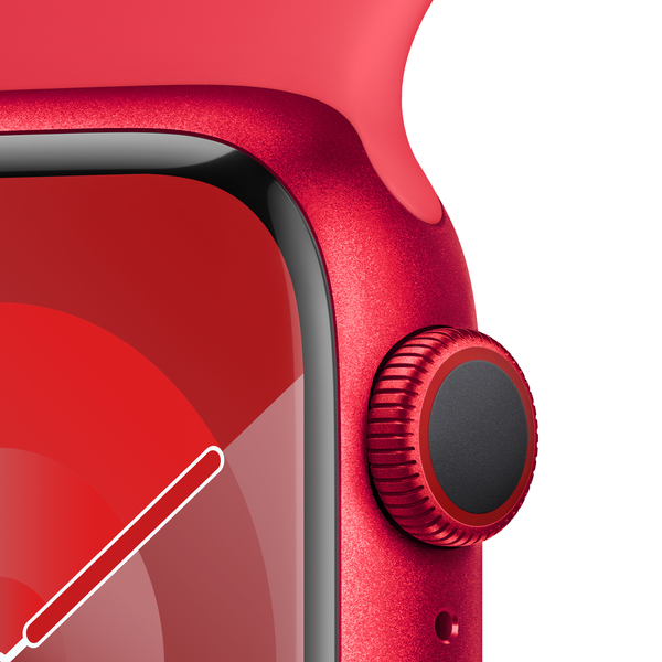 Apple watch series 9 lte 41mm productred aluminium productred sport band pdp image position 3  anz