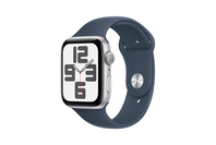 Apple Watch SE GPS 44mm Silver Aluminium Case - Storm Blue Sport Band - M/L