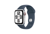 Apple Watch SE GPS + Cellular 40mm Silver Case - Storm Blue Sport Band - M/L