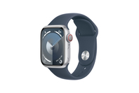 Apple Watch S9 GPS + Cellular 41mm Silver Case - Storm Blue Sport Band - M/L
