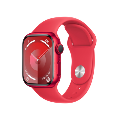 Apple watch series 9 gps 41mm productred aluminium productred sport band pdp image position 1  anz