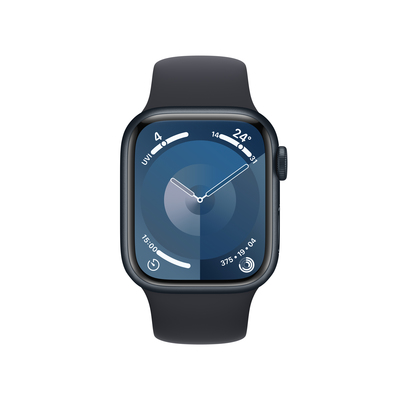 Apple watch series 9 gps 41mm midnight aluminium midnight sport band pdp image position 2  anz