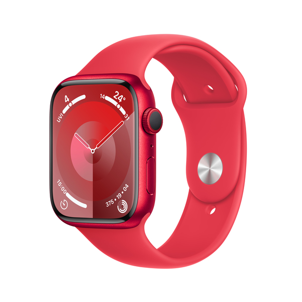 Apple watch series 9 gps 45mm productred aluminium productred sport band pdp image position 1  anz