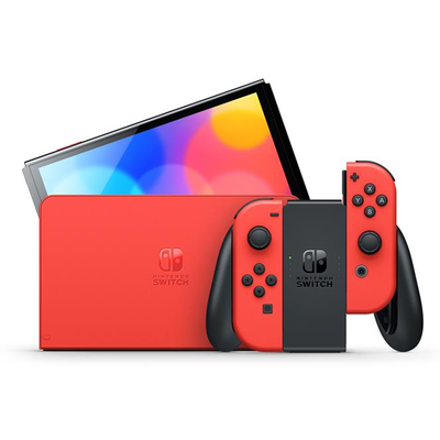 Nintendo switch console oled model   mario red edition a