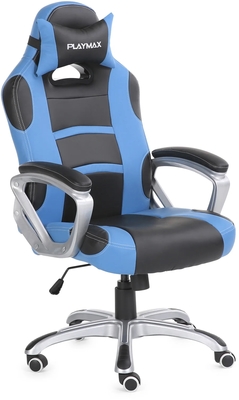 Pgcbb   playmax gaming chair blue black %281%29