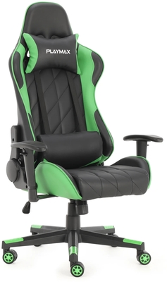 Pegcgrb   playmax elite gaming chair green black %281%29