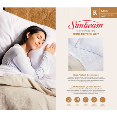 Blq6471   sunbeam sleep perfect quilted electric blanket king %282%29